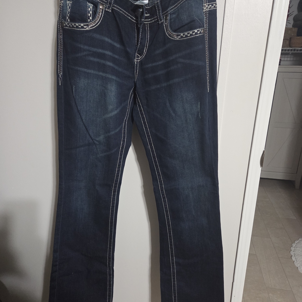 Maurices Dark Blue Boot Cut Jeans